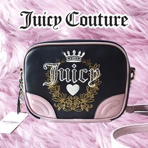 NEW Juicy Couture Heritage Crossbody Bag Licorice Pink Designer Luxury Y2K